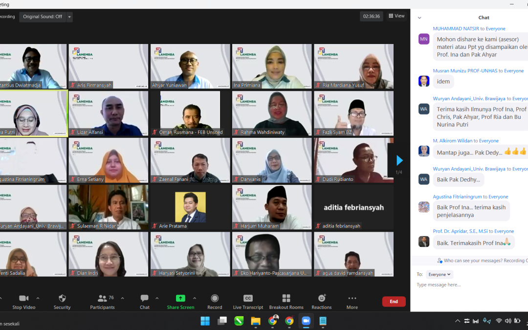 Pelatihan Menginternalisasi Penilaian IAPS EMBA I-IV