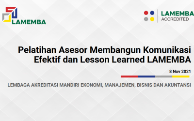 Pelatihan Asesor Membangun Komunikasi Efektif dan Lesson Learned LAMEMBA