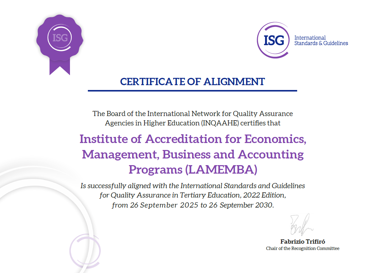 LAMEMBA Achieves International Recognition from INQAAHE